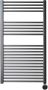 Sanicare electrische design radiator 111 8 x 60 cm. Gun metal met thermostaat chroom (rechtsonder) HRAEC601118 M - Thumbnail 2