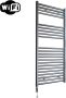 Sanicare Elektrische Radiator HWV Met Wifi 111 8x60 cm Gunmetal 730W Met Thermostaat Chroom Linksonder - Thumbnail 2