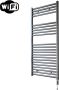 Sanicare Elektrische Radiator HWV Met Wifi 111 8x60 cm Gunmetal 730W Met Thermostaat Chroom Rechtsonder - Thumbnail 2