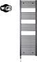 Sanicare Elektrische Radiator HWV Met Wifi 172x60 cm Gunmetal 1127W Met Thermostaat Chroom Linksonder - Thumbnail 2