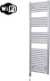 Sanicare Elektrische Radiator HWV Met Wifi 172x60 cm Zilver Grijs 1127W Met Thermostaat Chroom Linksonder - Thumbnail 2