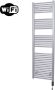 Sanicare Elektrische Radiator HWV Met Wifi 172x60 cm Zilver Grijs 1127W Met Thermostaat Zwart Rechtsonder - Thumbnail 2