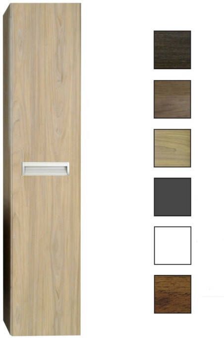 Sanicare kolomkast met inliggende greep 33 5x160x32cm grey-wood
