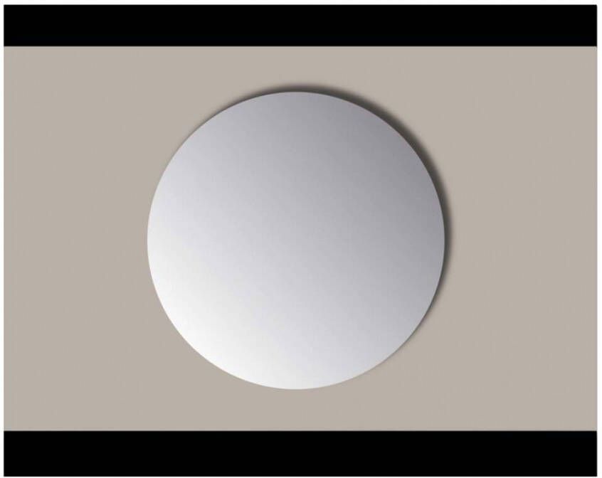 Sanicare Q-mirrors spiegel rond 100 cm. zonder omlijsting PP geslepen