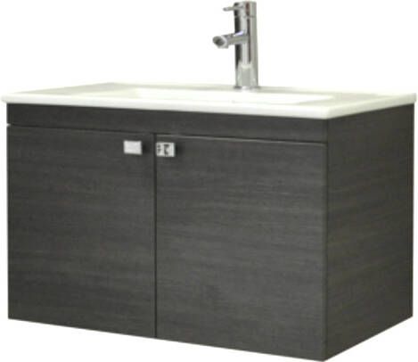 Sanicare Q5 badkamermeubel 2 deurs 80 cm antraciet