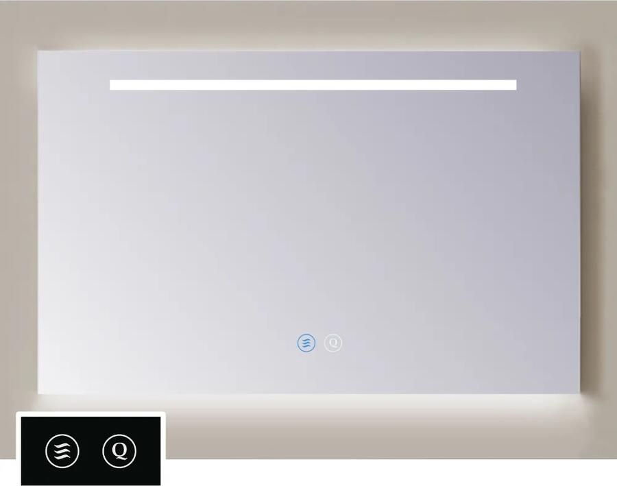 Sanicare Tutti LTD spiegel met verwarming verlichting rondom LED lichtstrook en touch bediening 100cm