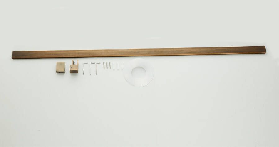 Saniclear Antique stabilisatiestang 120cm verouderd messing inkortbaar