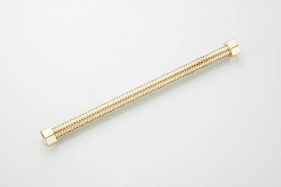Saniclear Brass aansluitslang 30cm 1 2" x 1 2" messing geborsteld mat goud
