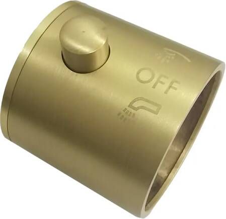 Saniclear Brass omstelknop voor opbouw badkraan