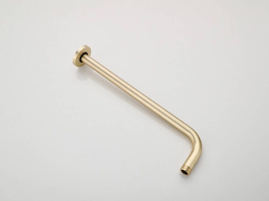 Saniclear Brass douchearm voor wandmontage 35cm messing geborsteld goud mat