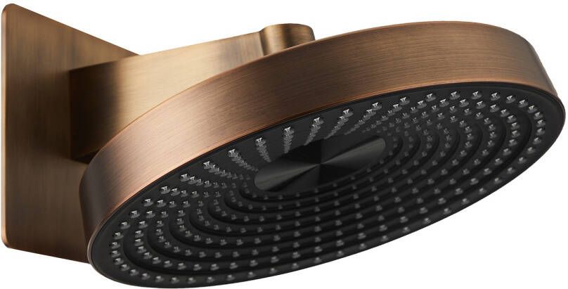 Saniclear Evolution hoofddouche 30cm met wandbevestiging verouderd messing