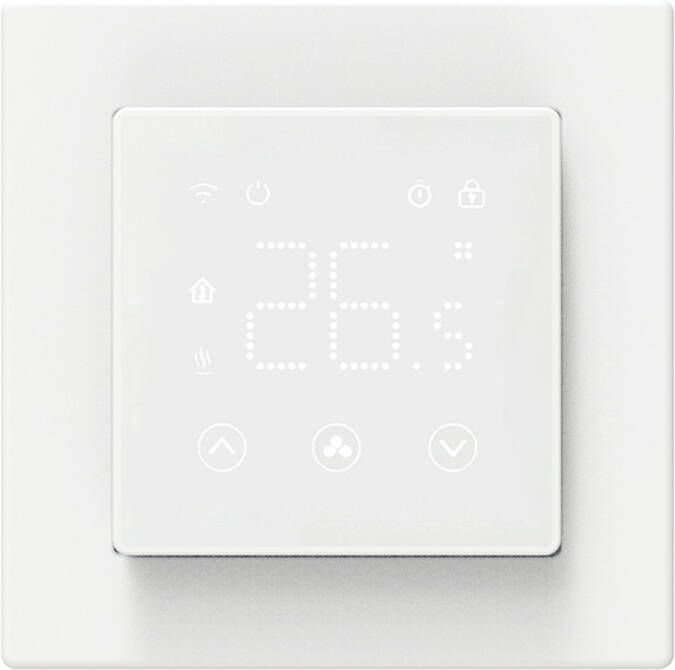 Saniclear Glow witte Wifi thermostaat voor elektrische vloerverwarming