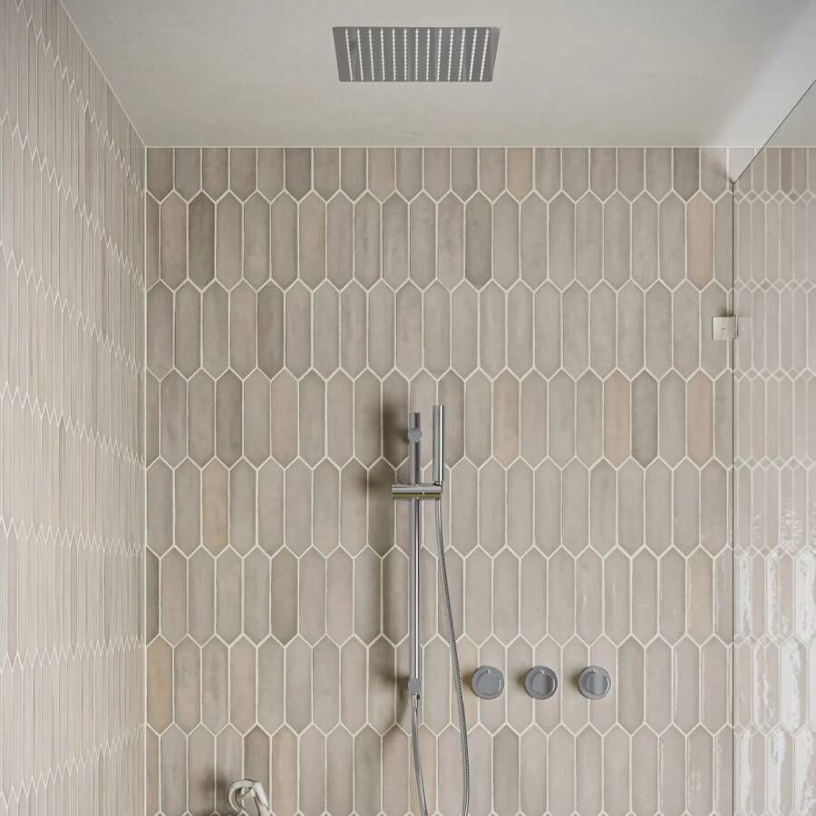 Saniclear Plus inbouw regendouche met inbouw douchekop 30x30cm glijstang en staafhanddouche chroom