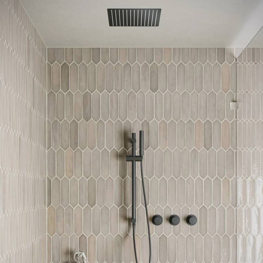 Saniclear Plus inbouw regendouche met inbouw douchekop 30x30cm glijstang en staafhanddouche zwart mat