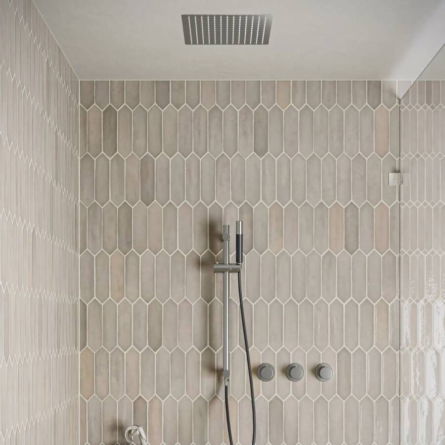 Saniclear Plus Pro inbouw regendouche met inbouw douchekop 30x30cm glijstang en staafhanddouche RVS