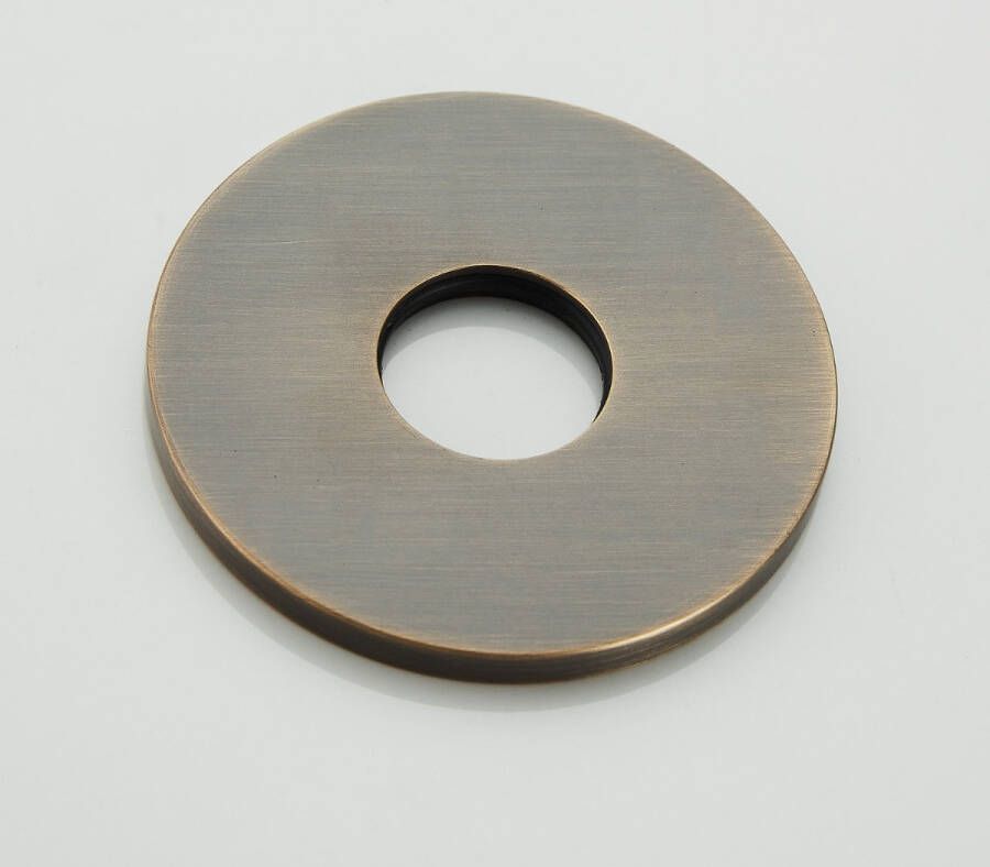 Saniclear rozet 75mm verouderd messing