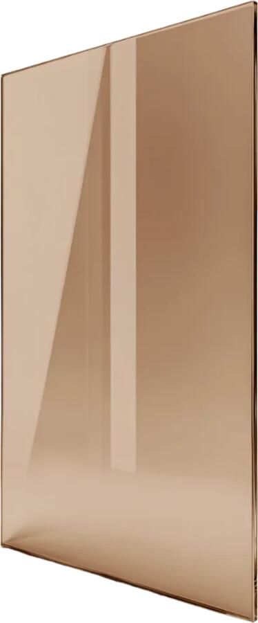 Saniclear Bronze douchewand 120x200cm brons glas