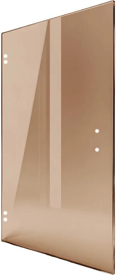 Saniclear Modern glazen douchedeur 70x200cm brons glas