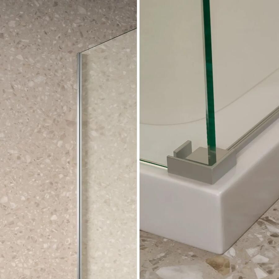 Saniclear Supreme profielset voor zijwand chroom