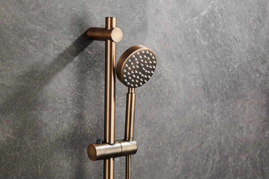 Saniclear Vision handdouche 10cm verouderd messing