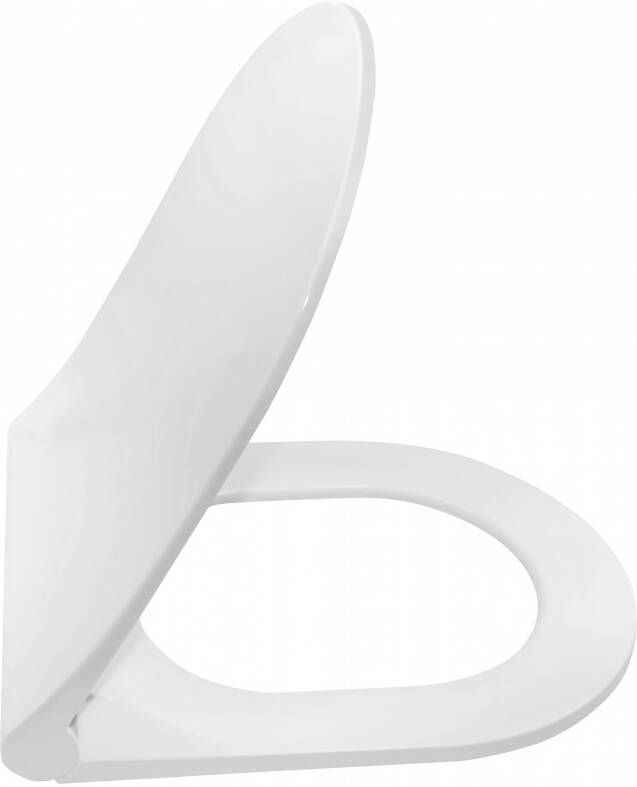 Creavit Toiletbril Aloni 36x44 5 Softclose en Quickrelease Ultra Thin Toiletzitting Mat Wit
