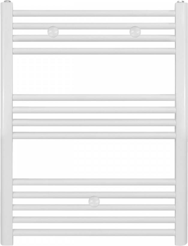 Boss & Wessing Designradiator BWS Nile Gobi 50x80 cm Wit Zij Aansluiting (Links Rechts Aansluiting)