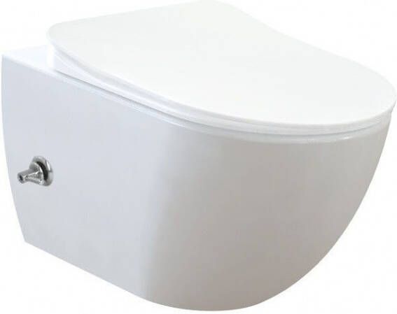 SaniGoods Bidet toilet met koudwater sproeier randloos zonder zitting