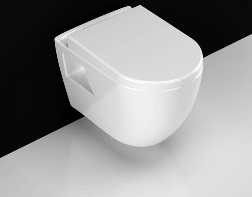 SaniGoods Elly toiletpot met bidet sproeier zonder zitting wit