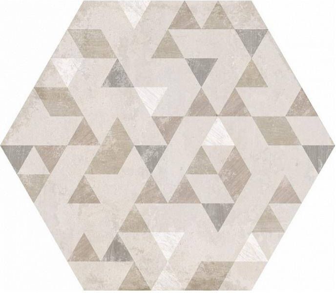 SaniGoods Hexagon decor tegel Forest Natural 29, 2x25, 4 online kopen
