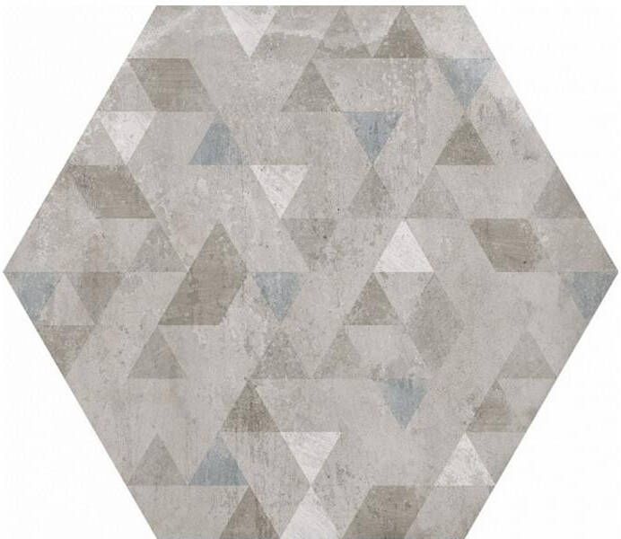 SaniGoods Hexagon decor tegel Forest Silver 29 2x25 4
