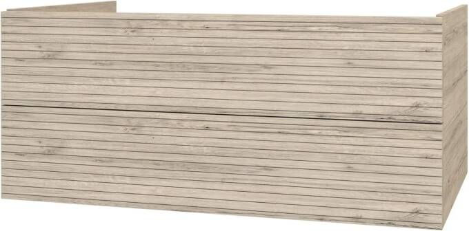 SaniGoods Maisy onderkast met ribbelfront 120cm eiken