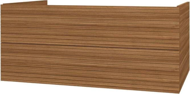 SaniGoods Maisy onderkast met ribbelfront 120cm walnoot