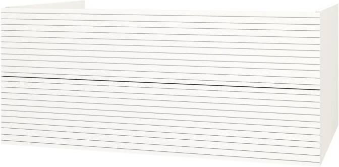 SaniGoods Maisy onderkast met ribbelfront 120cm wit