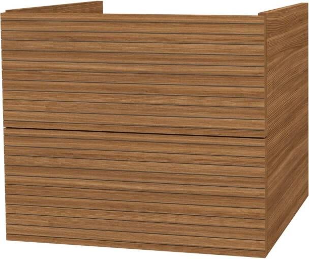 SaniGoods Maisy onderkast met ribbelfront 60cm walnoot