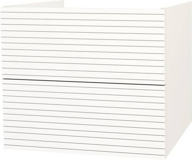 SaniGoods Maisy onderkast met ribbelfront 60cm wit