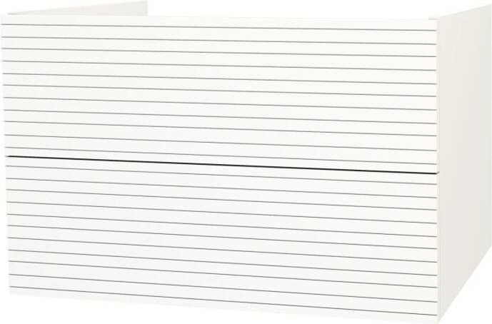 SaniGoods Maisy onderkast met ribbelfront 80cm wit