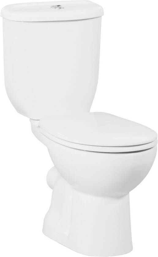 SaniGoods Mida staand toilet wit glans PK