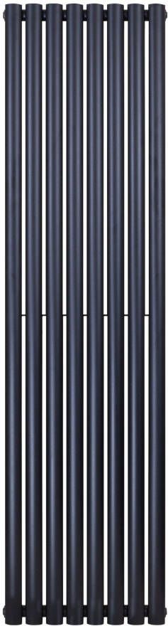 SaniGoods Oval dubbele radiator 60x180cm 2050W zwart mat