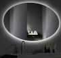 Gliss Design Oval spiegel met LED-verlichting en verwarming 100x75cm - Thumbnail 1