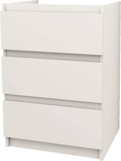 SaniGoods Rocky staande onderkast met 60cm wit mat