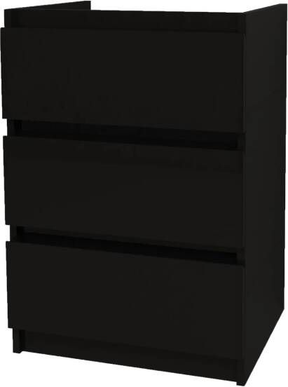 SaniGoods Rocky staande onderkast met 60cm zwart