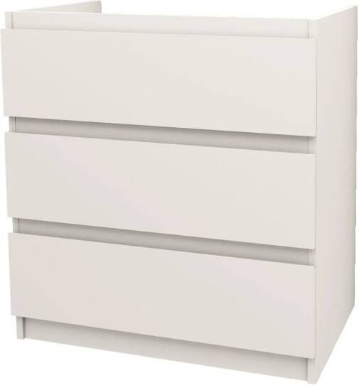 SaniGoods Rocky staande onderkast met 80cm wit mat