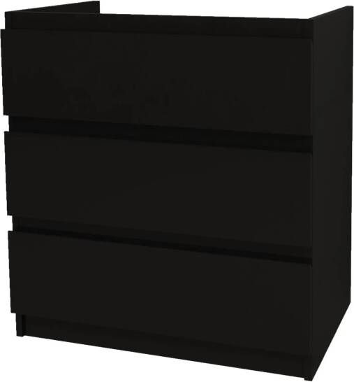 SaniGoods Rocky staande onderkast met 80cm zwart