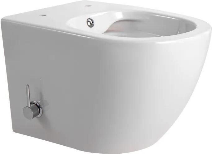 SaniGoods Alan hangend toilet met bidetfunctie wit glans