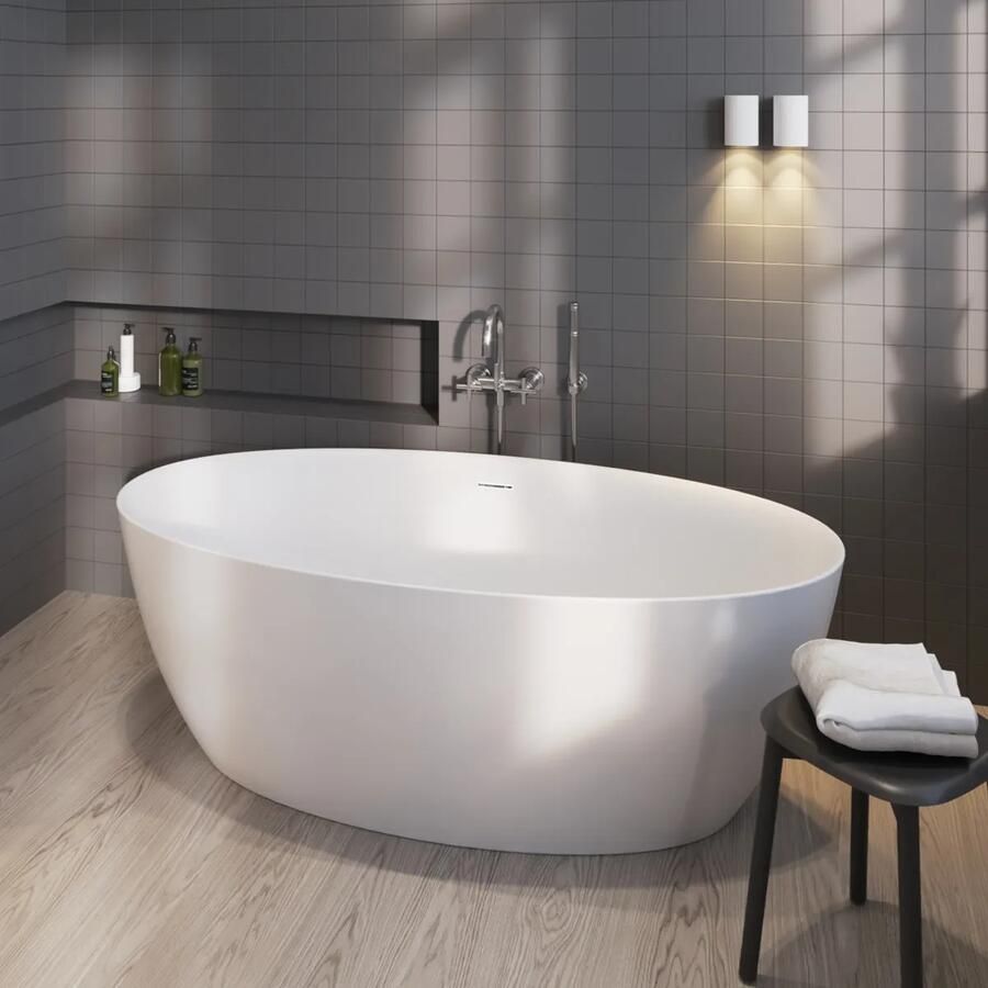 SaniGoods Carini vrijstaand bad 170x80cm wit mat