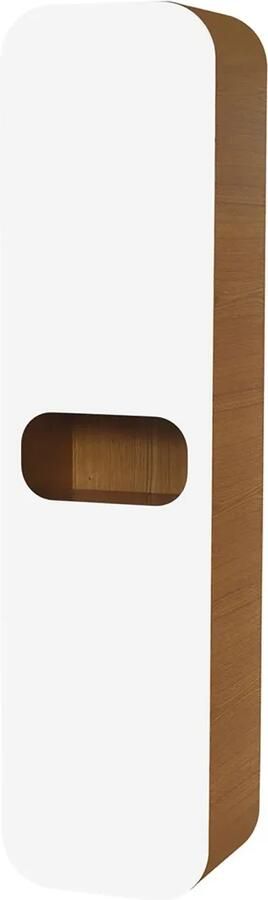 SaniGoods Dion kolomkast 160x40cm wit eiken