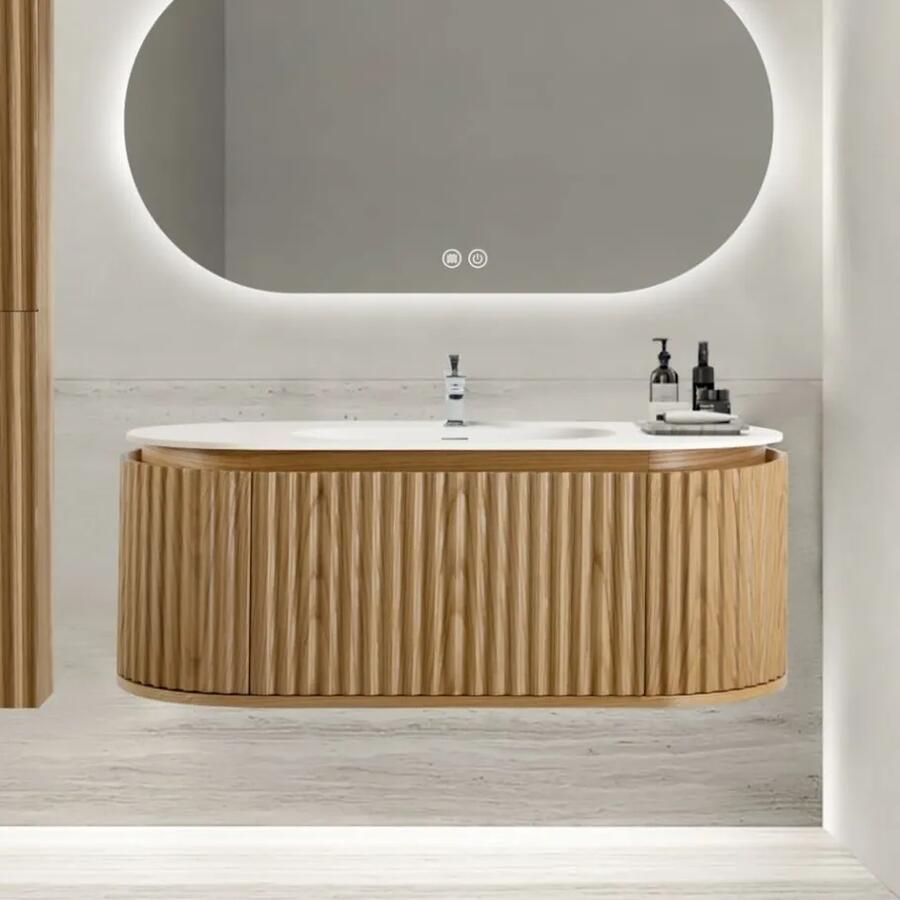 SaniGoods Girona badkamermeubel eiken 100cm