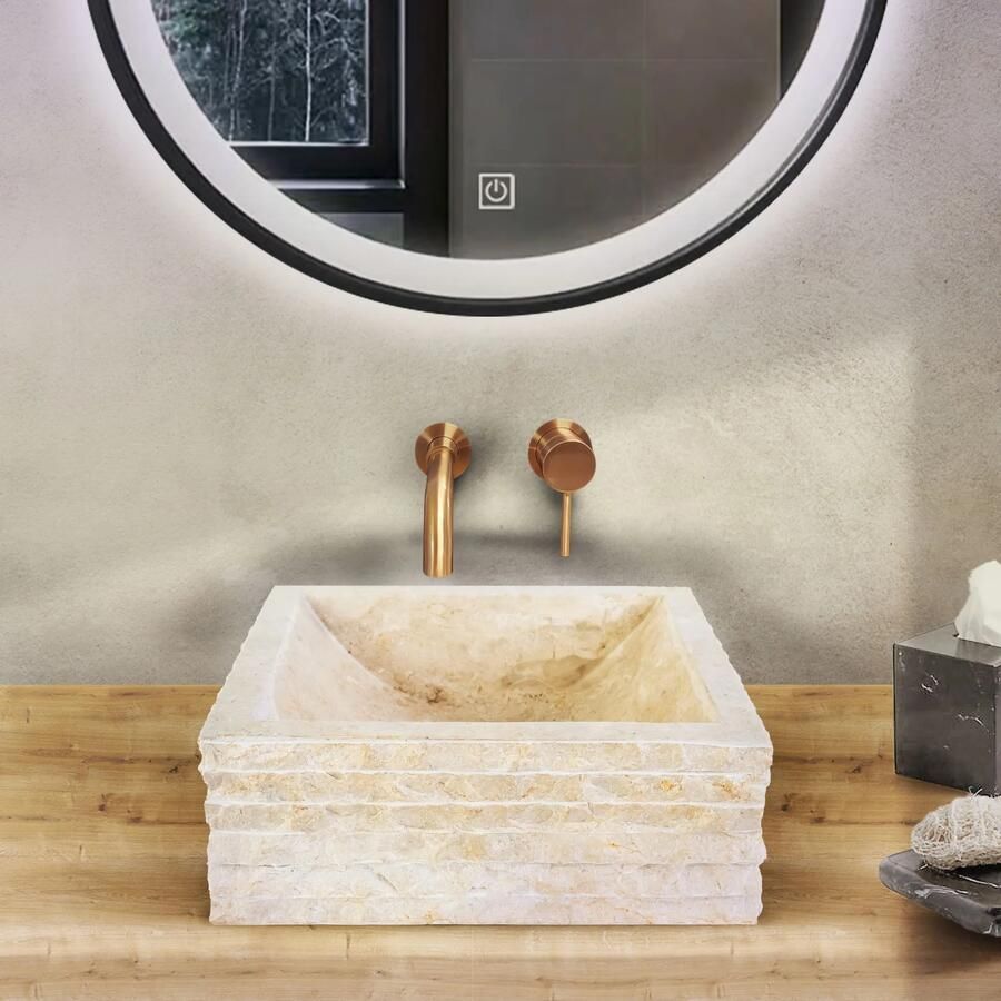 SaniGoods Jinte waskom 40x40x15cm crème