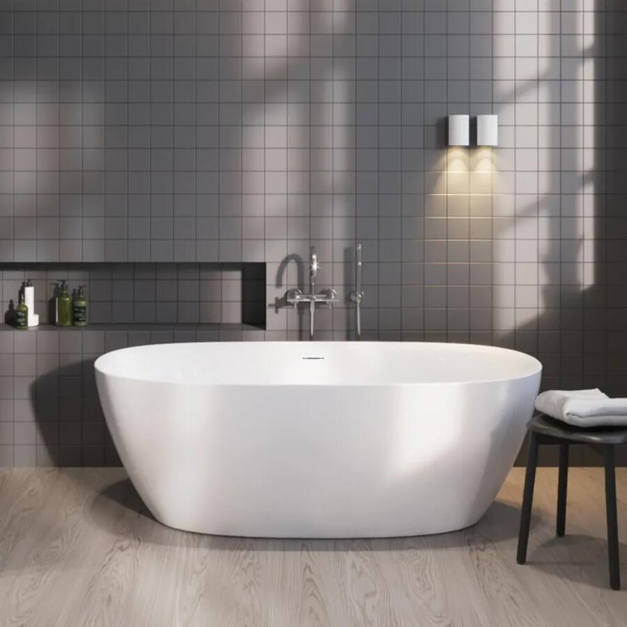 SaniGoods Trapani vrijstaand bad 170x80cm wit mat