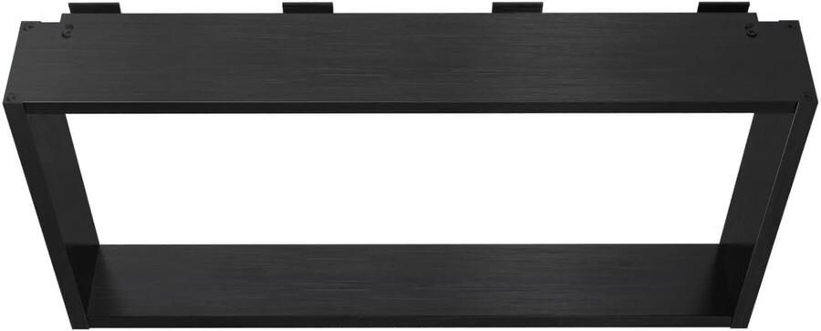 SaniGoods Wout opbouwnis met handdoekhaakjes gunmetal